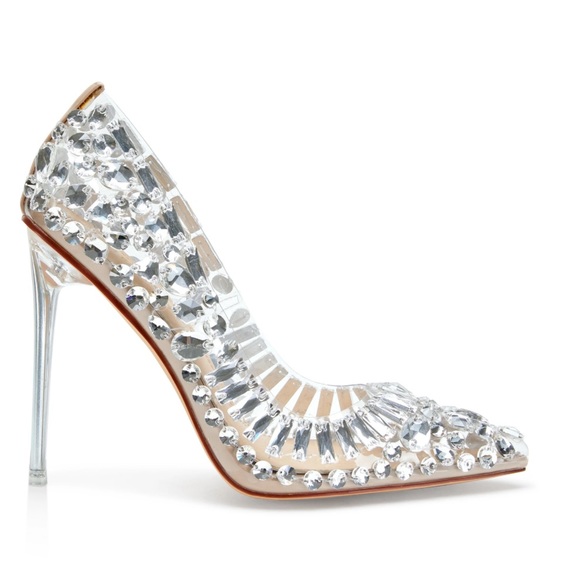 Azalea Wang- Bonnie Glass Heels Size 8 - Picture 2 of 9